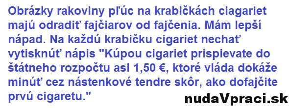 Ako odradiť od kúpy cigariet