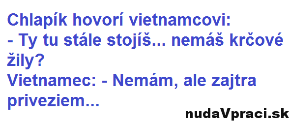 Chlapík hovorí vietnamcovi